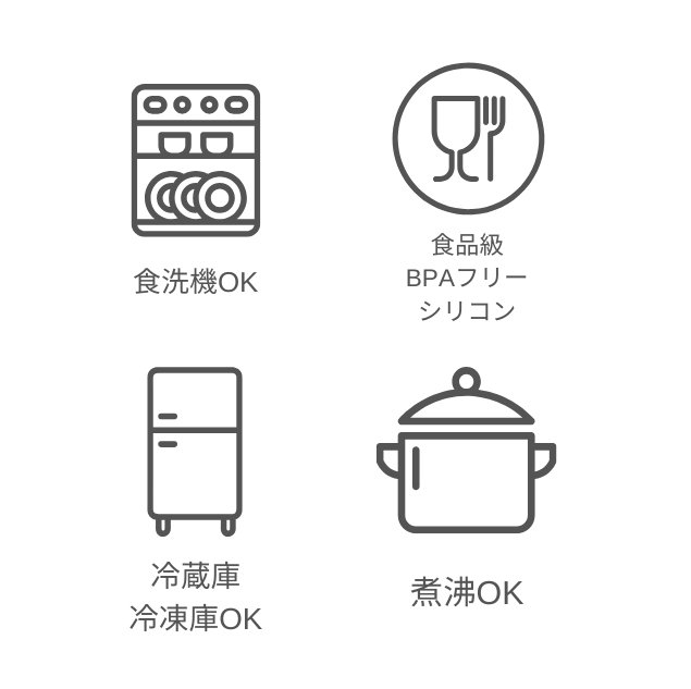 シリコンプレート&カトラリー2点セット