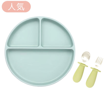 シリコンプレート＆カトラリー2点セット